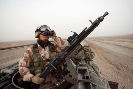 Takskytter på MB feltvogn - Afghanistan - ISAF