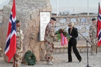 Minnestund for falne norske soldater i Mazar-e Sharif, 4. desember 2012