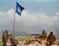 Norske soldater tar over israelsk stilling i Sør-Libanon 1978